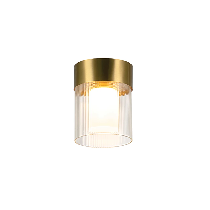 Aukso matinės spalvos LED lubinis šviestuvas Ø11cm