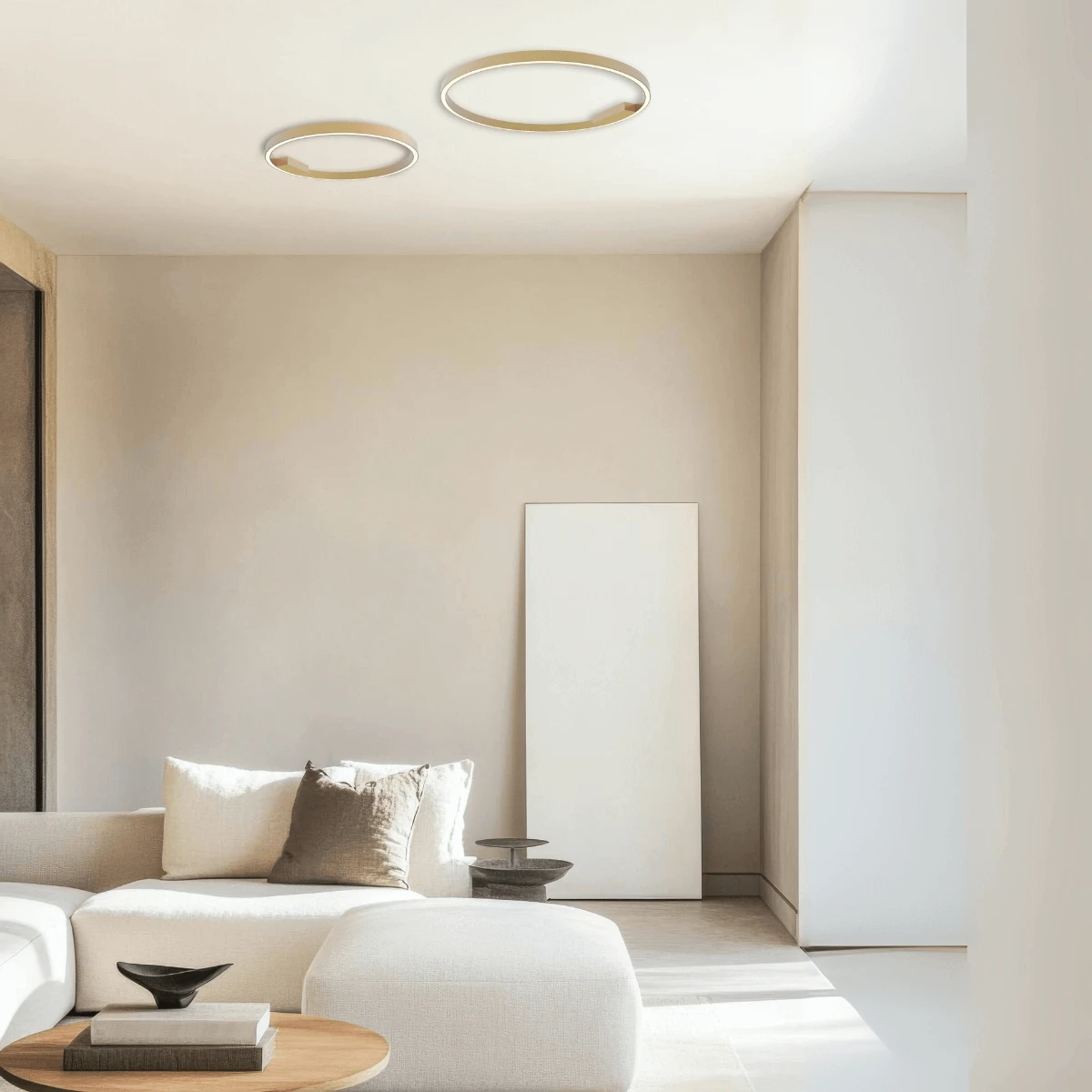 Matinis Aukso Spalvos LED Žiedinis Lubinis Šviestuvas 37W 3000K