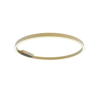 Gold Matt Round Dimmable LED Ceiling Light 80cm - Image 2