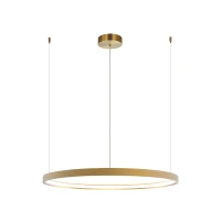 Gold Matt LED Ring Pendant Light - Image 2