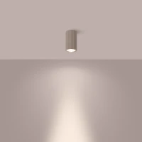 Lubinis LED šviestuvas 8W – cilindrinis, pilkai ruda, DALI/Mygtukinis reguliavimas - Nuotrauka 3