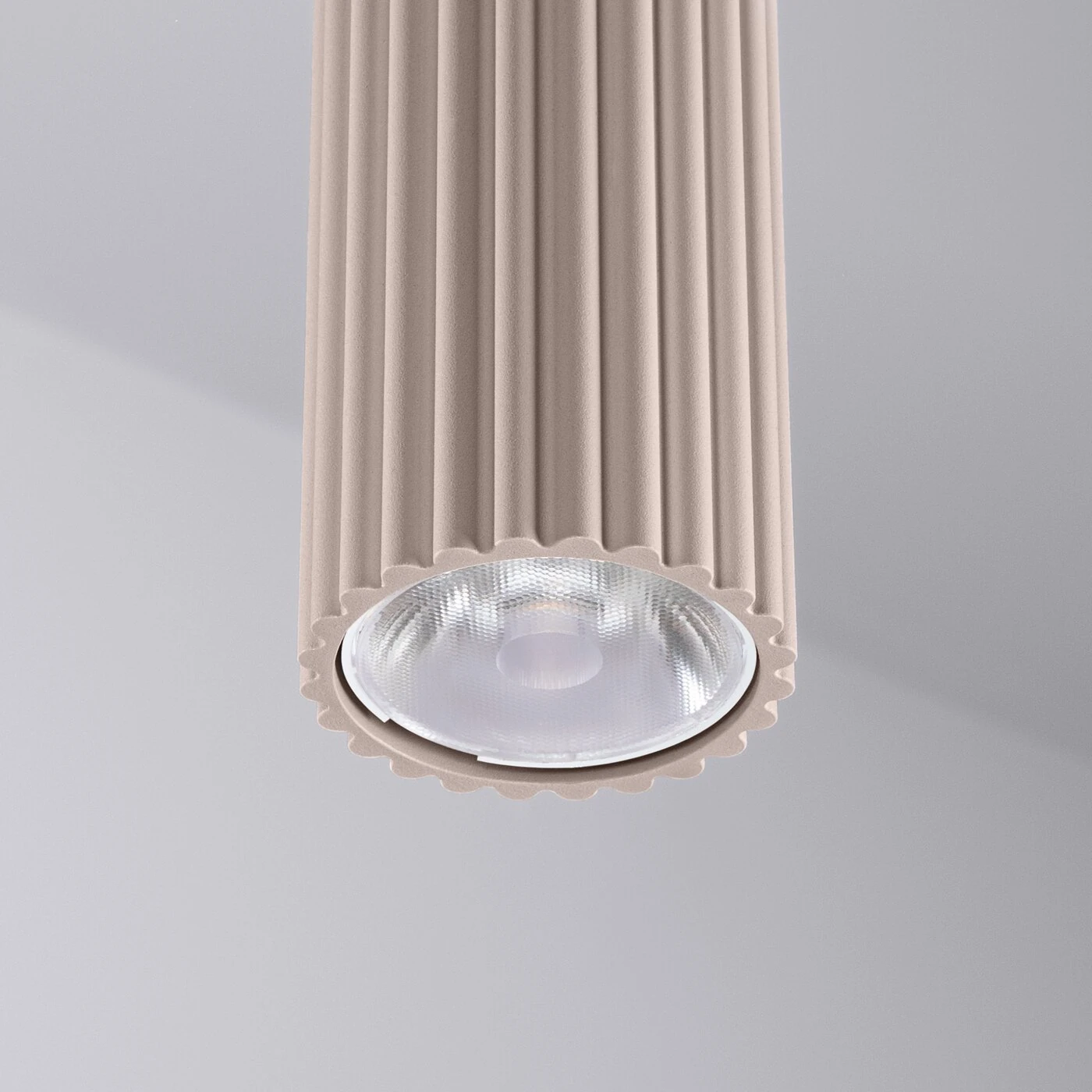 Lubinis LED šviestuvas 8W – cilindrinis, pilkai ruda, DALI/Mygtukinis reguliavimas