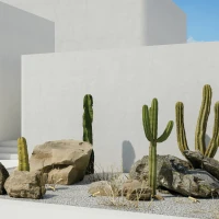 Natural Brass Outdoor LED Spike Light - Image 1