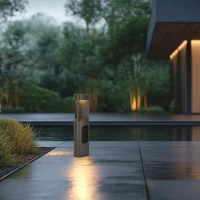 Graphite Outdoor LED Bollard Light 7W 3000K IP54 - Image 1