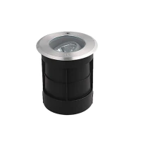 Outdoor Round Recessed LED Ground Light, 7W, 3000K, IP66, Stainless Steel - Image 2