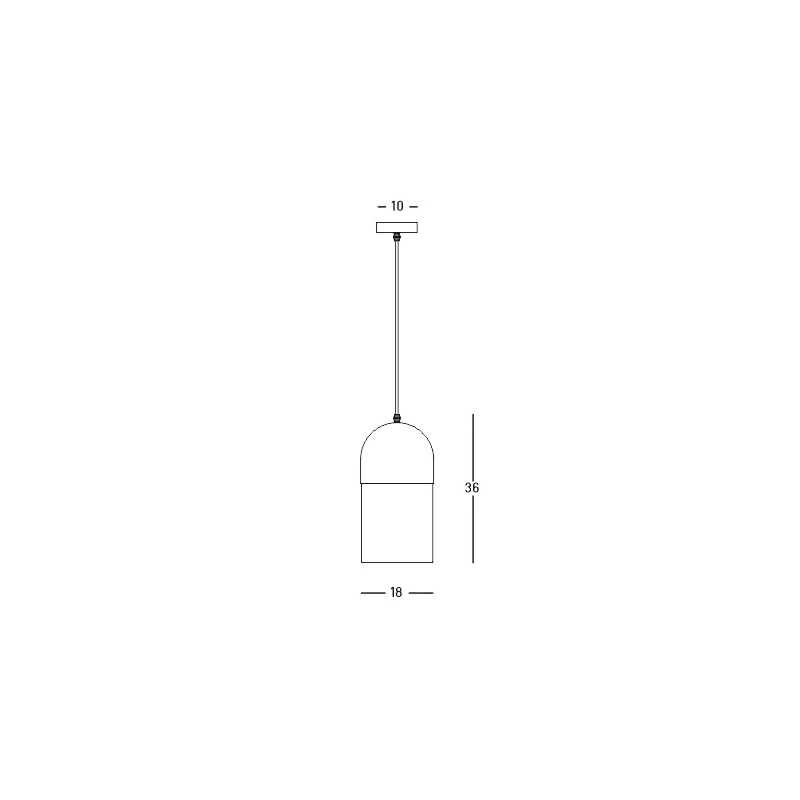 Pakabinamas šviestuvas D18cm, juodas metalas ir natūralus pynimas