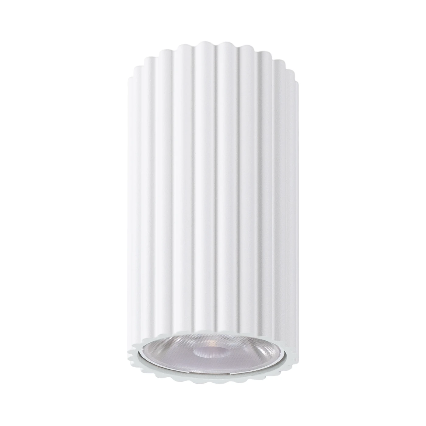 Lubinis LED šviestuvas 8W – cilindrinis, baltas, DALI/Mygtukinis reguliavimas