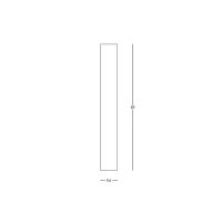 Smėlio baltos spalvos GU10 lubinis šviestuvas, 40 cm - Nuotrauka 2