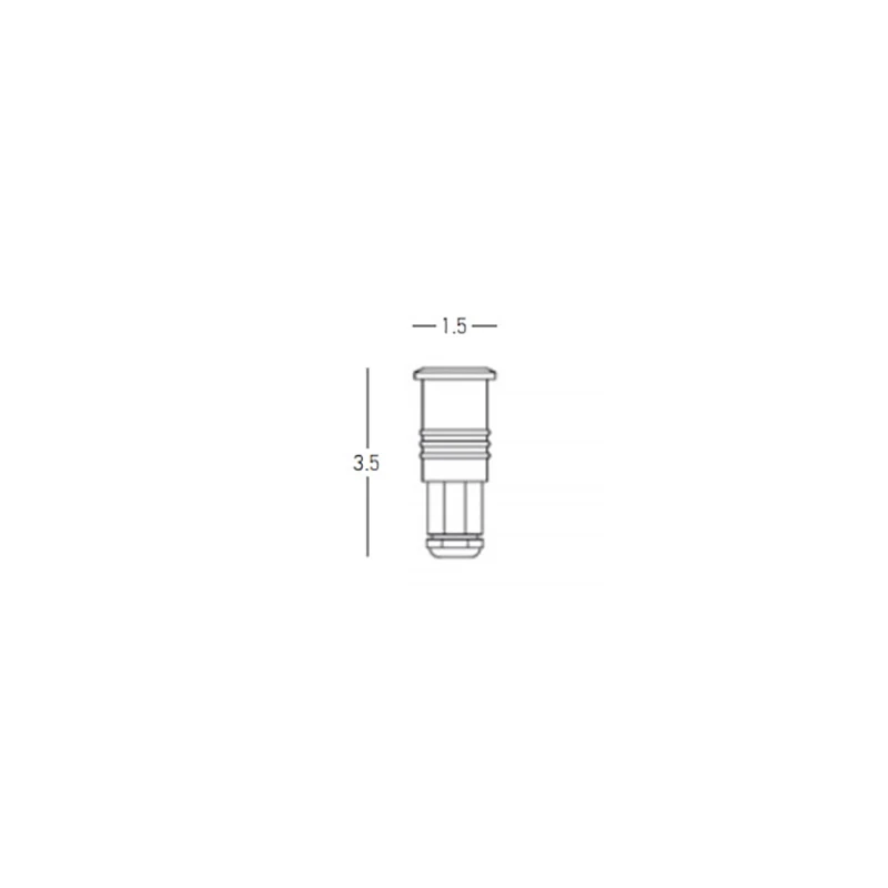 Outdoor Recessed LED In-Ground Light 1W 3000K IP68 Stainless Steel