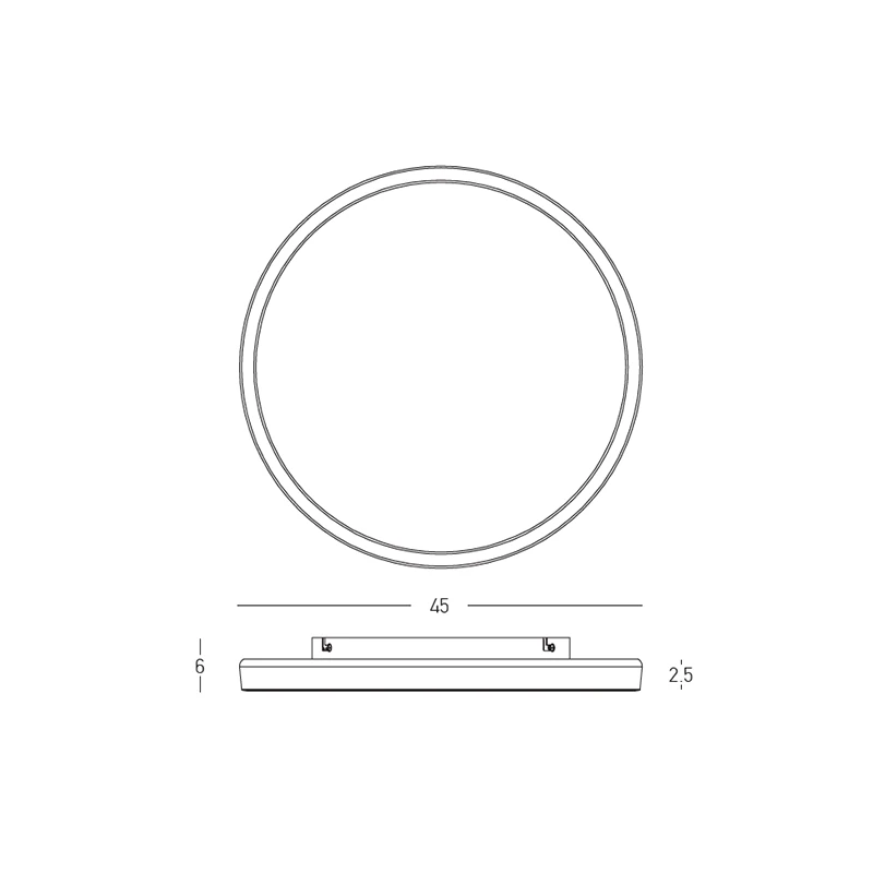 Ceiling LED Light 42W – Round, Sandy White, DALI