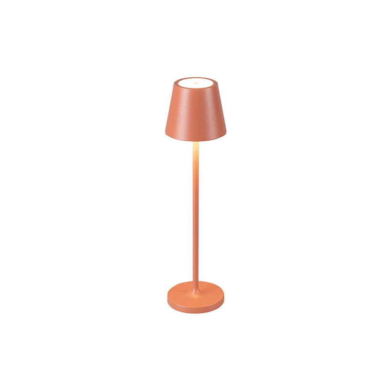 Lauko nešiojama stalinė lempa, plytų spalvos, 1.5W LED, 3000K, IP54, reguliuojama