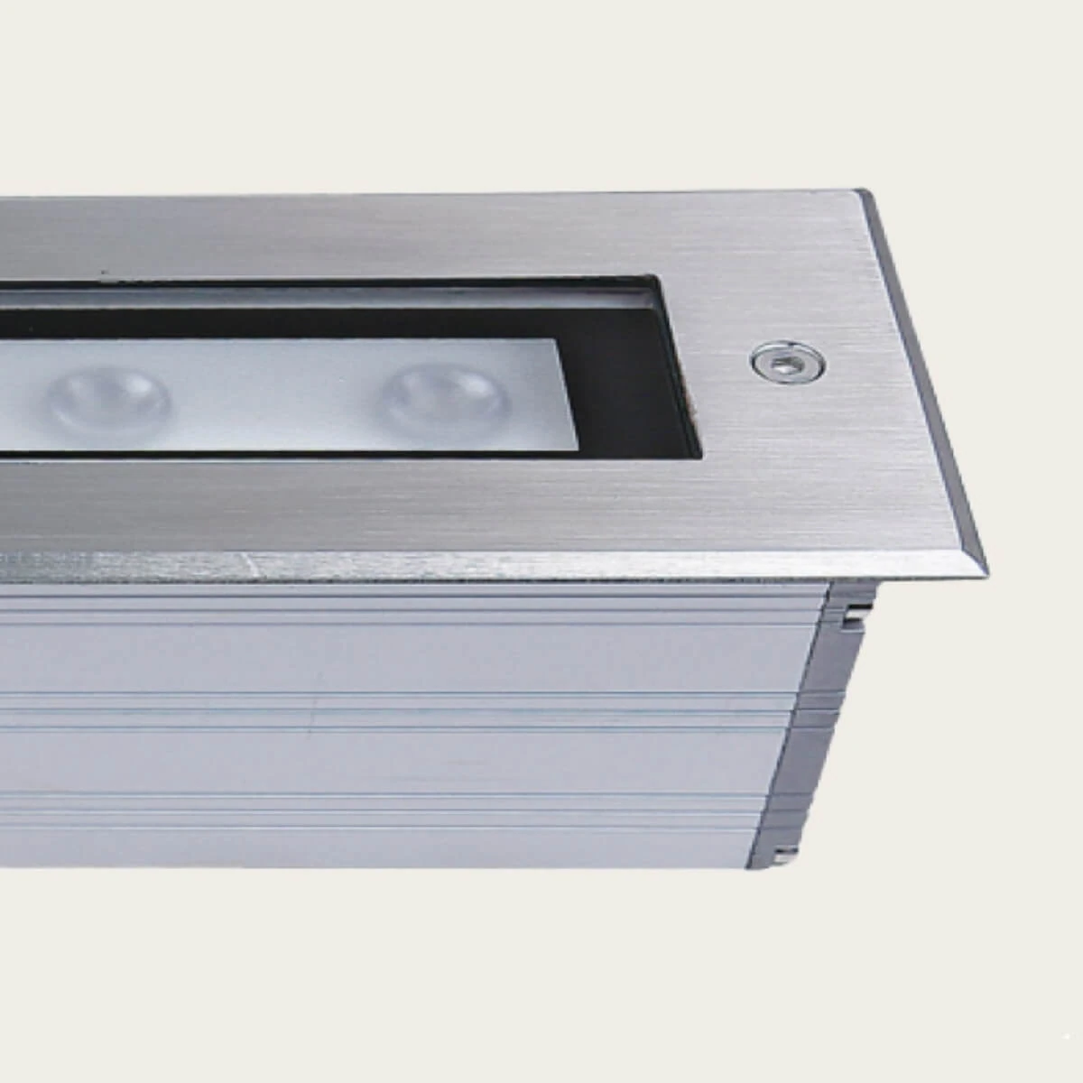 Linear Recessed LED In-Ground Light 9W 3000K IP67, Stainless Steel
