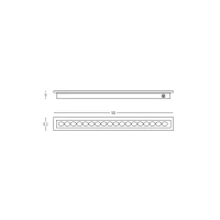 Linear Recessed LED In-Ground Light 9W 3000K IP67, Stainless Steel - Image 4