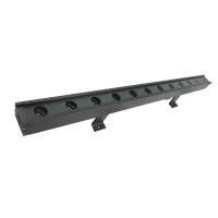 Outdoor Linear LED Wall Light RGBW Dimmable Grey - Image 2