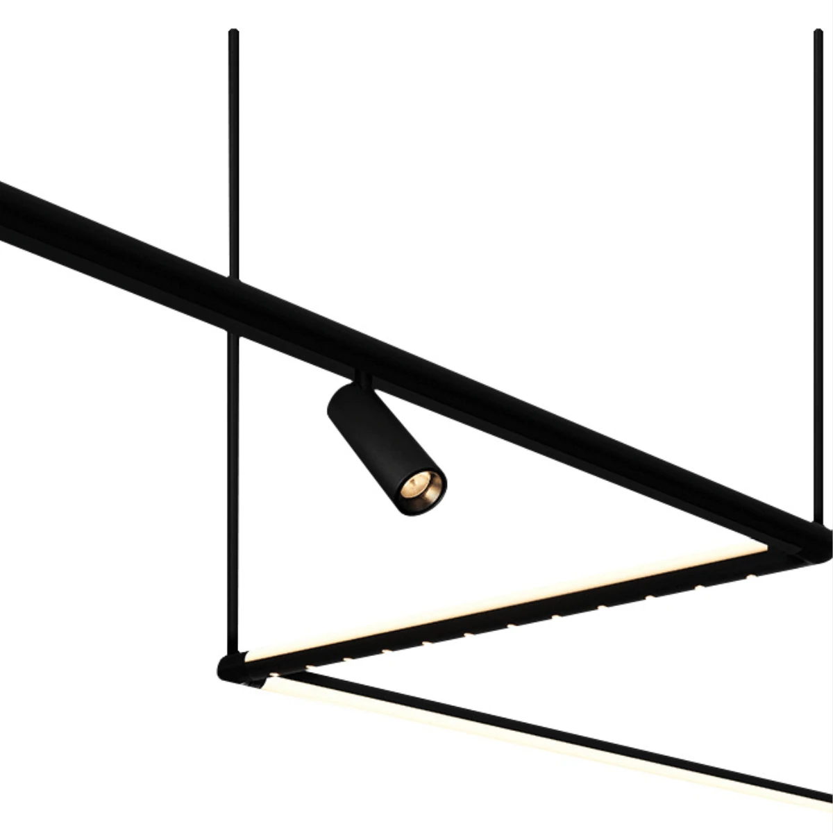 Magnetinis LED Bėgelinis Prožektorius 9W 3000K Matine Juoda