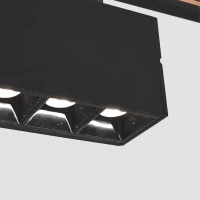 Tiesinis magnetinis LED bėginis šviestuvas 10W, 3000K, Juodas - Nuotrauka 3