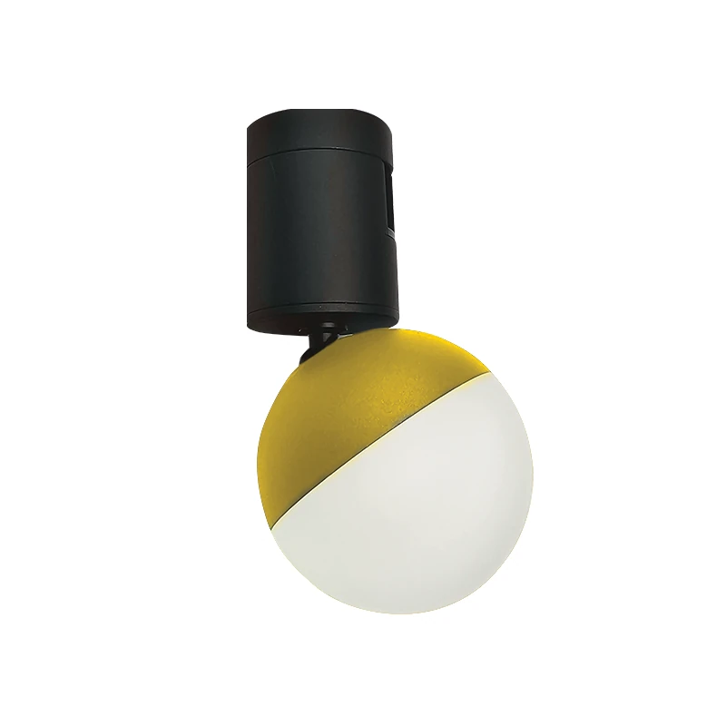 LED bėginis šviestuvas 5W 3000K, aukso matinis, Ø 6 cm