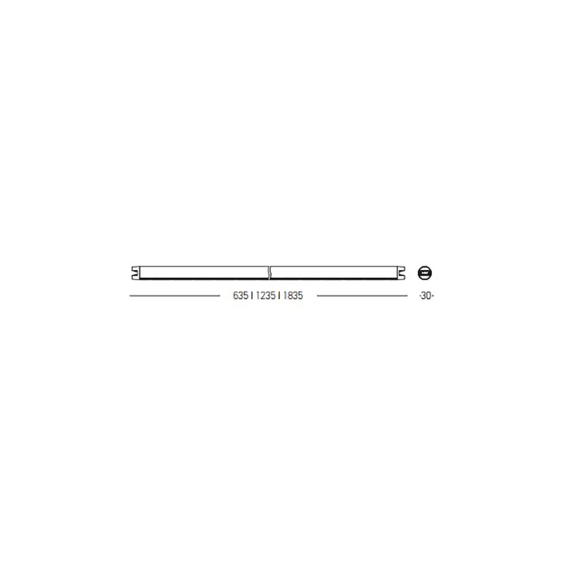 Magnetic LED Profile Light 11W 3000K Black Matt 30mm