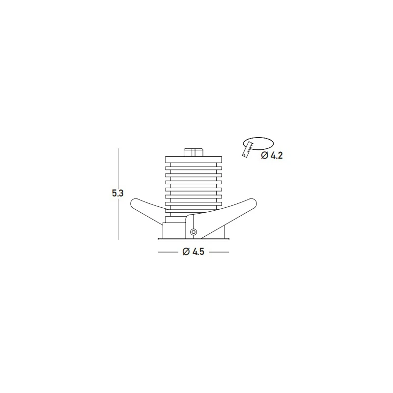Recessed LED Spot 6W 3000K