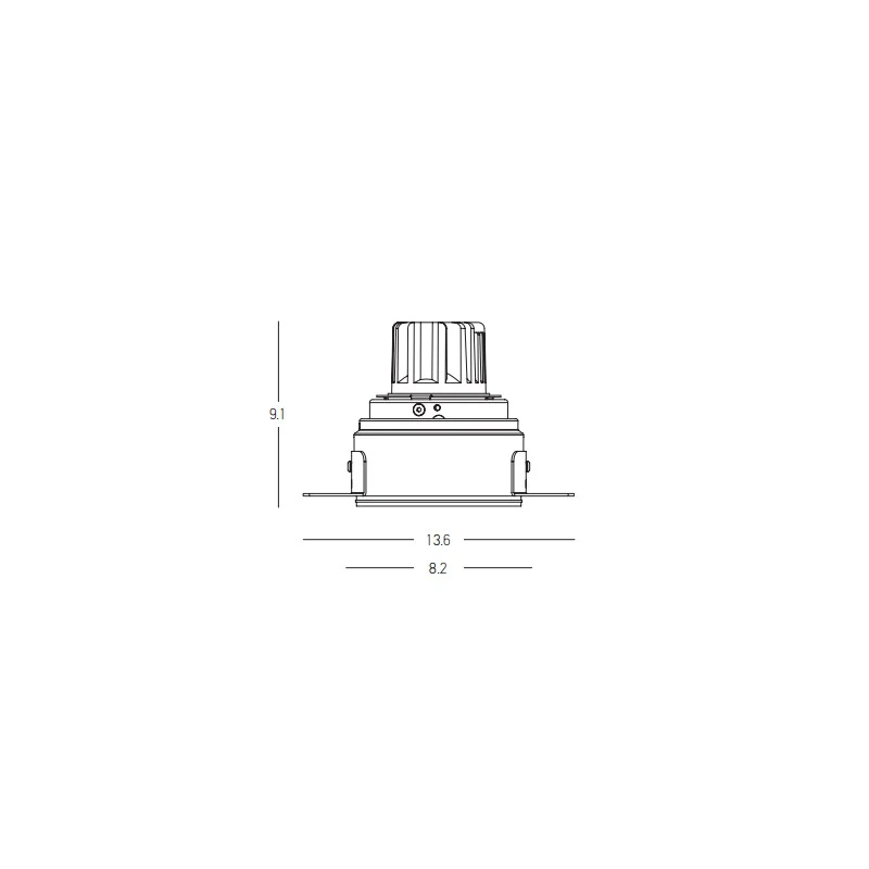 Trimless Recessed LED Spot 10W 3000K Matt White