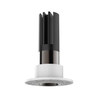 Recessed LED Spot Trimless, Nickel Black Ring - Image 1