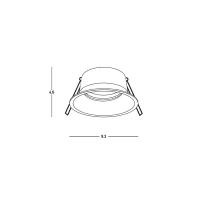Recessed GU10 Spot Fitting, White Matt, Ø9.3 cm - Image 2