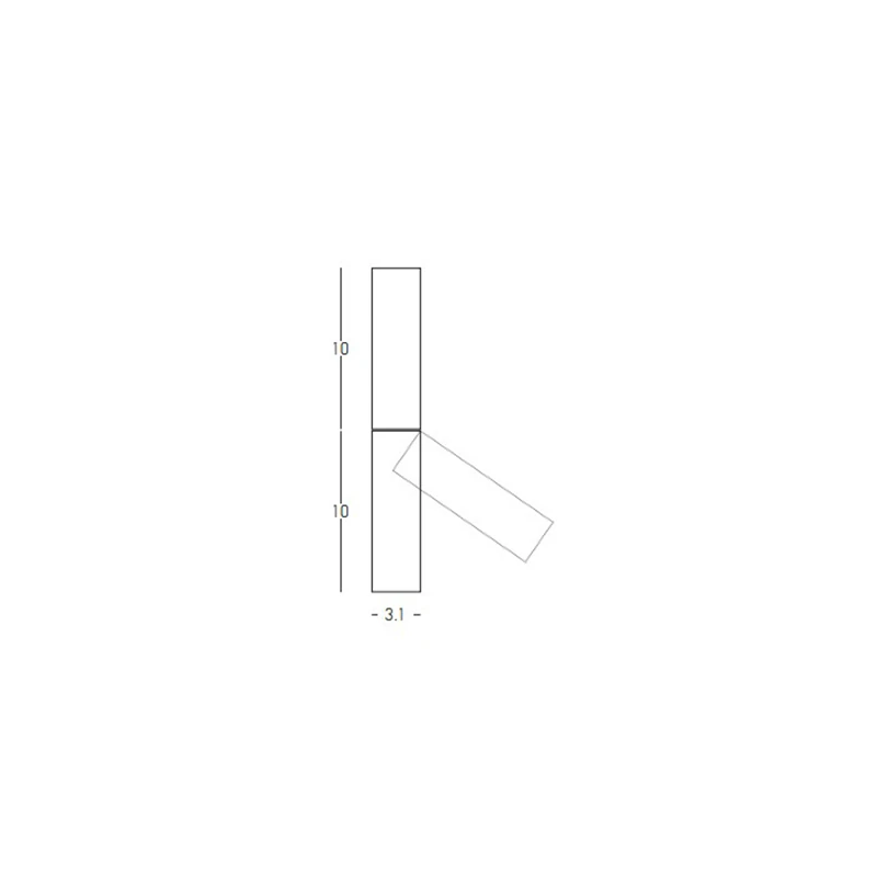 Directional LED Ceiling Light, 5W, 3000K, Sandy Black, 20cm