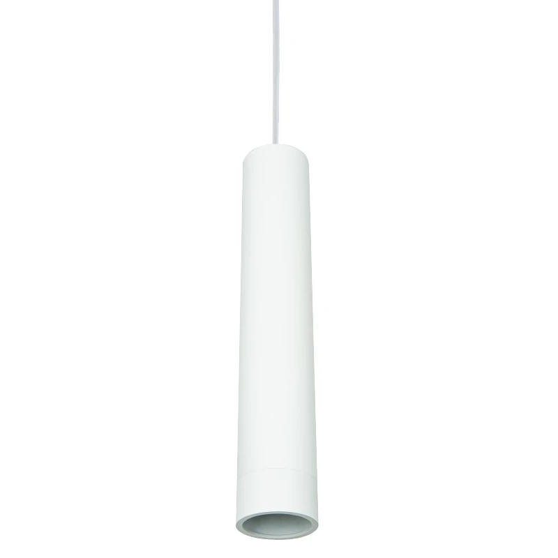 Matt White 15W GU10 Cylindrical Pendant Light