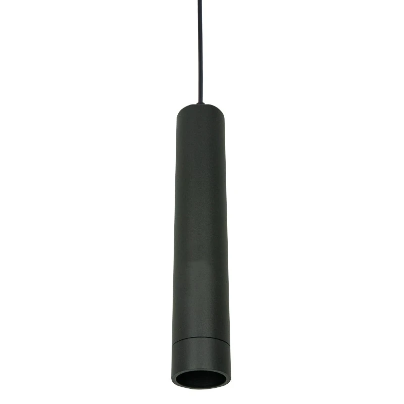 Matinis Juodas Cilindrinis GU10 Pakabinamas Šviestuvas