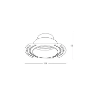 Trimless Recessed GU10 Spotlight Fitting 50W Max - Image 2