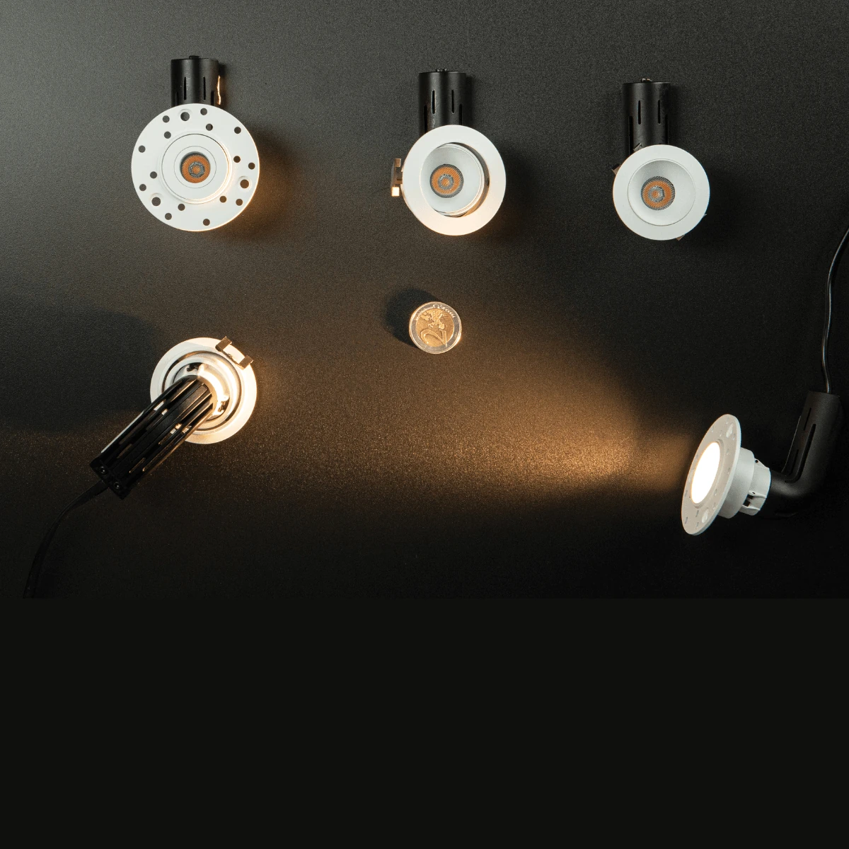 Recessed Adjustable LED Spotlight, White Matt, 2700K