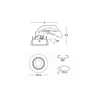 Compact Adjustable Recessed LED Spot, White Matt, 3000K - Image 4
