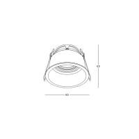 Recessed LED Spotlight, GU10, 40W max, White - Image 2