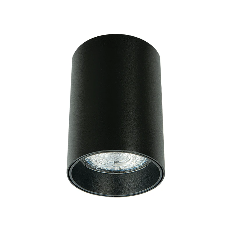 Matt Black Surface Ceiling Light H8.5cm
