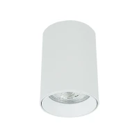 Matinės baltos spalvos GU10 paviršinis lubinis šviestuvas Ø6cm - Nuotrauka 2