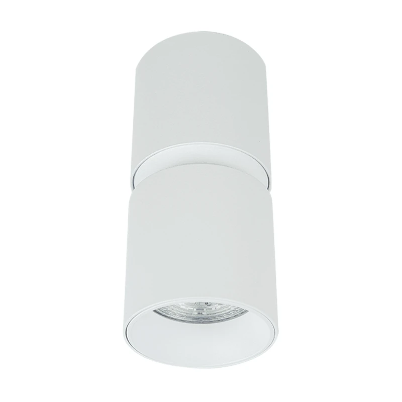 Paviršinio montavimo lubinis šviestuvas smėlio baltos spalvos, GU10 40W maks., 6cm