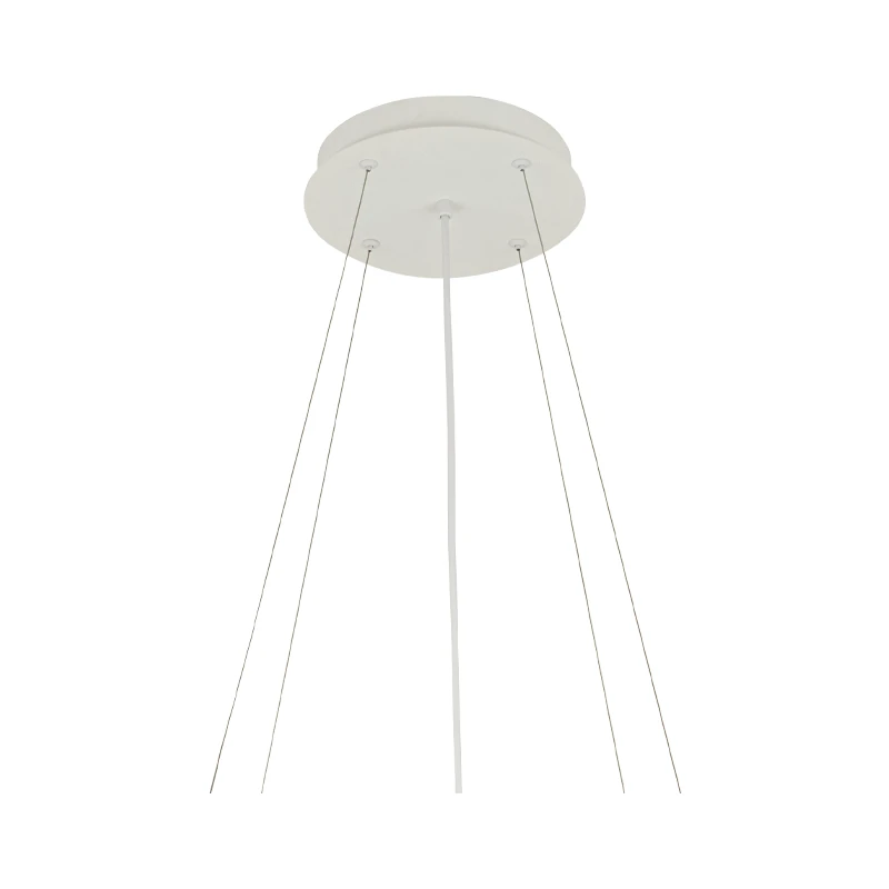 Pakabinimo komplektas apvaliems LED šviestuvams, smėlio balta, Ø22 cm, 200 cm trosas