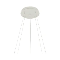Pakabinimo komplektas apvaliems LED šviestuvams, smėlio balta, Ø22 cm, 200 cm trosas - Image 1