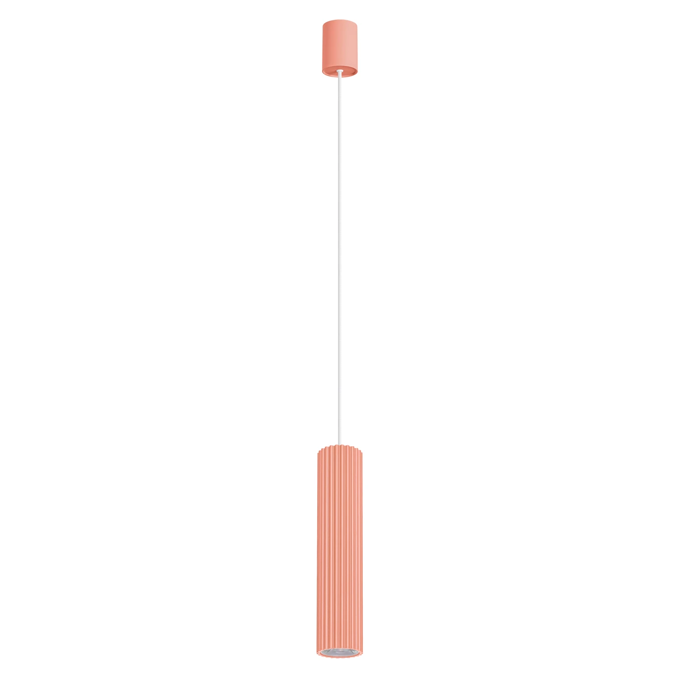 Pendant lamp 8W – round, peach, DALI/PUSH DIMM