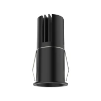 Compact Recessed LED Spot 9W 3000K Black Matt - Image 1