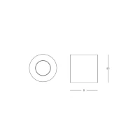 LED Ceiling Light 10W 3000K Matt Black - Image 4