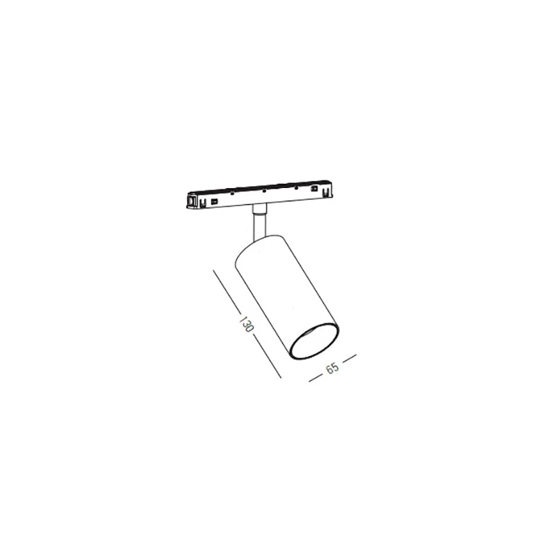 Magnetic LED Spotlight, 15W, 4000K, Black