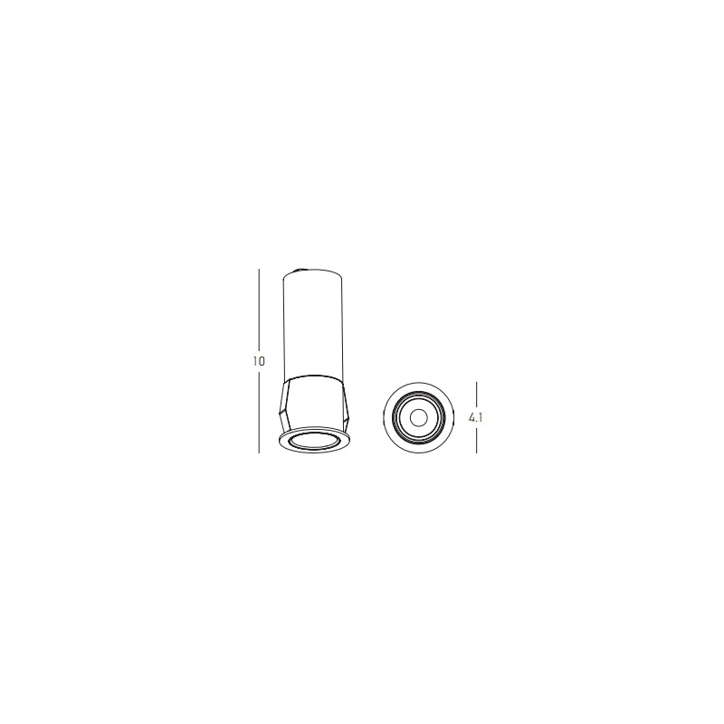 Recessed LED Spotlight 5W 3000K White Matt Ø4.1cm