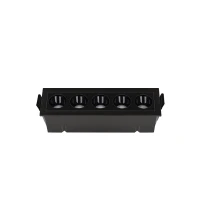Recessed 5-Spot LED Downlight, 12W 3000K Matt Black - Image 2