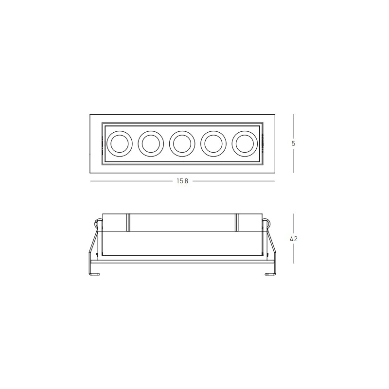 Recessed LED Spotlight 12W 3000K Black