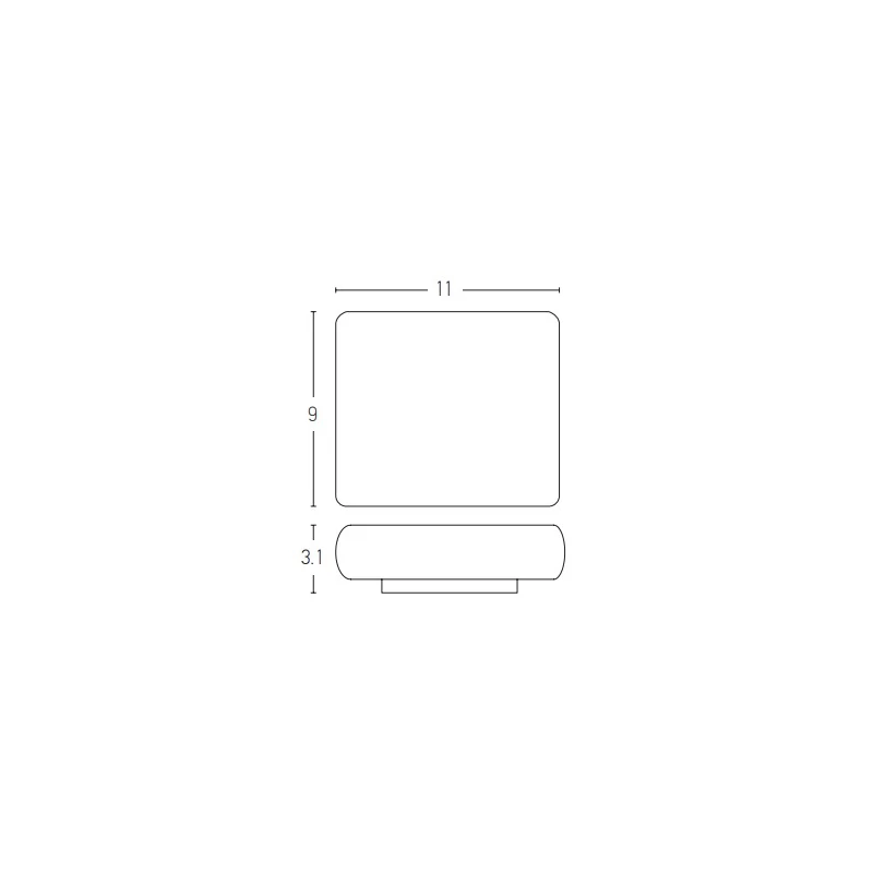 Outdoor Wall Light Up-Down Sandy White 6W 3000K IP65