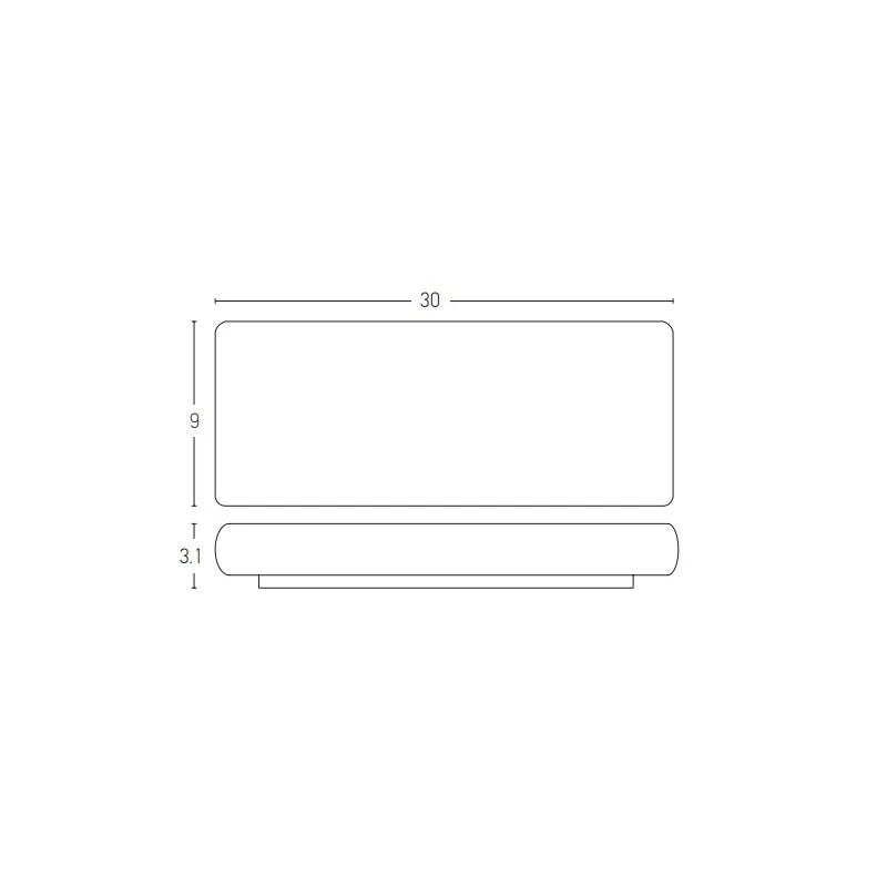 Lauko LED sieninis šviestuvas aukštyn-žemyn 20W 3000K Smėlio baltumo IP65