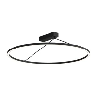 LED Ceiling Light 51W 3000K Matt Black Ø78cm - Image 2