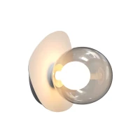 G9 LED Sieninis Šviestuvas su Dūminiu Stiklu ir Matiniu Baltu Reflektoriumi - Nuotrauka 2