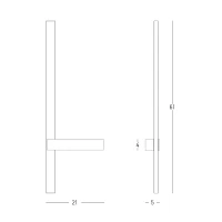 Sandy Brick Red LED Wall Light, Matt Metal Finish - Image 3